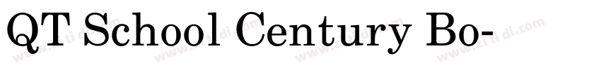 QT School Century Bo字体转换